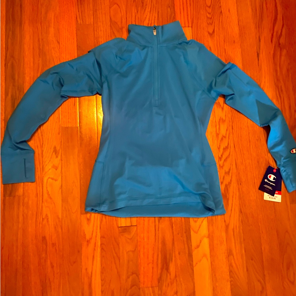 Women’s Champion Half Zip Jacket in the color blue